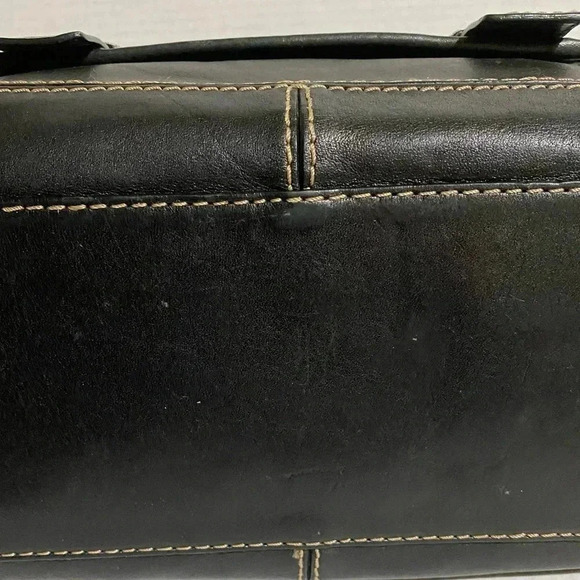 Michael kors black leather satchel handbag w - Picture 10 of 11